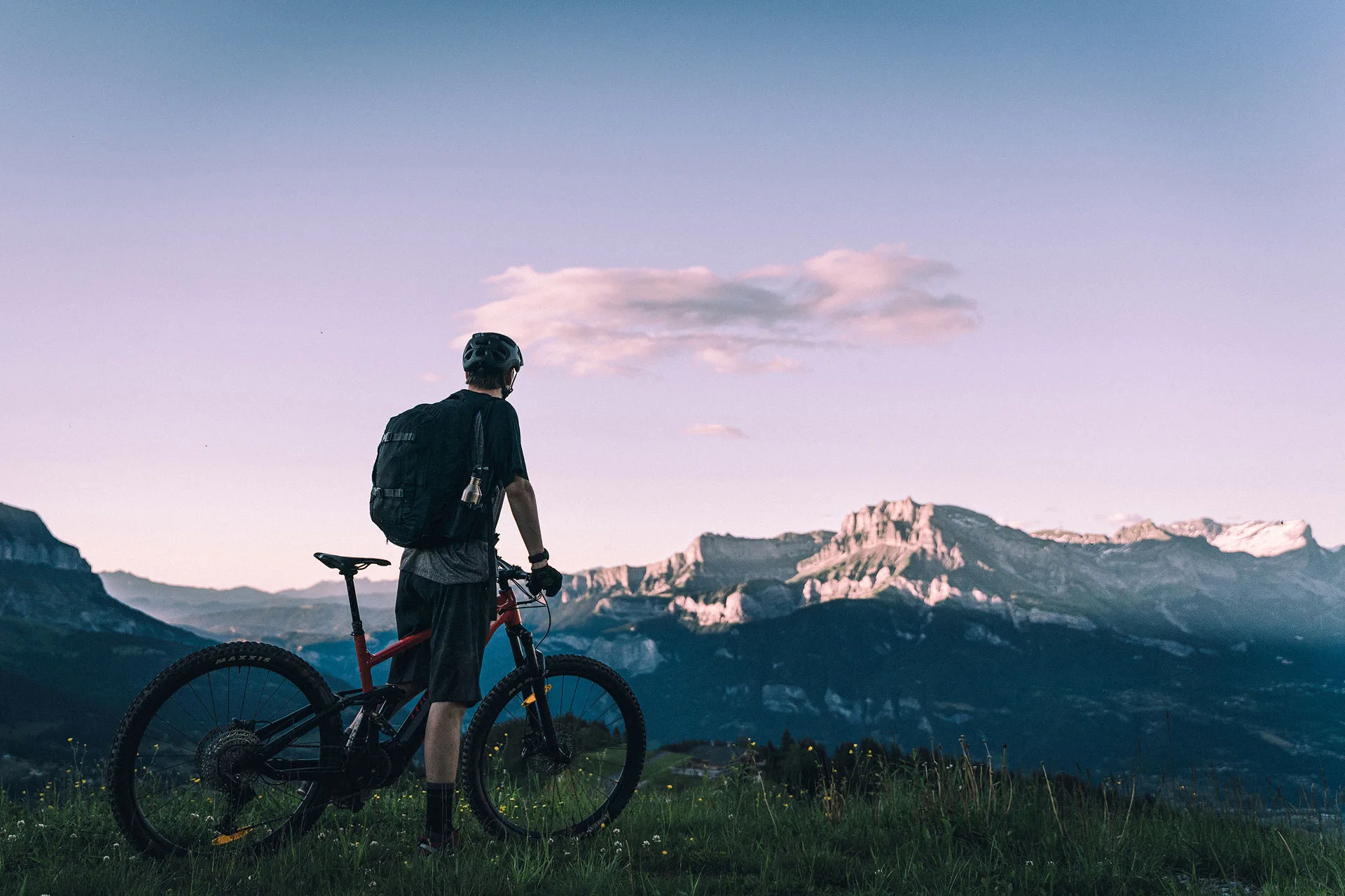 vélo homme montagne