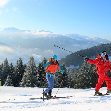 Parcours de ski de rando balisés