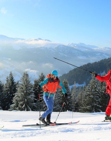 Parcours de ski de rando balisés